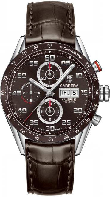 Tag Heuer Carrera Self winding Automatic Brown Mens Watch CV2A1S.FC6236 