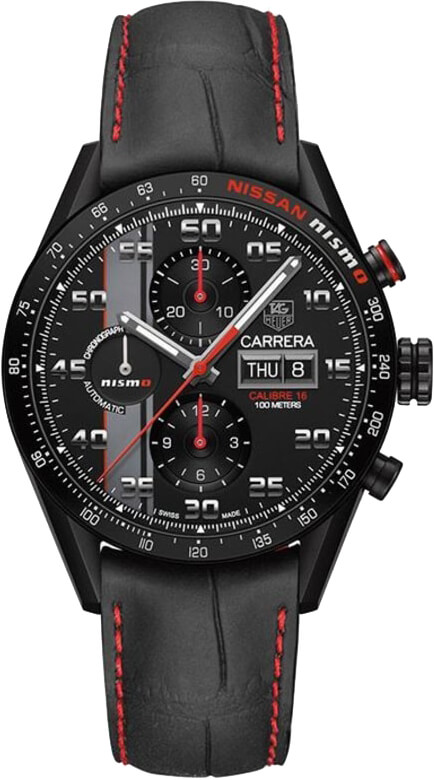Tag Heuer Carrera Self winding Automatic Black Mens Watch CV2A82.FC6237 
