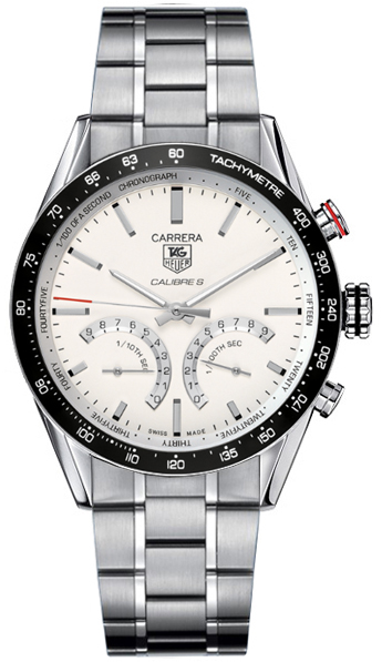 Tag Heuer Carrera Hybrid Electro Mechanical Silver Mens Watch CV7A13-BA0795 