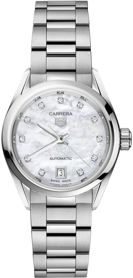 Tag Heuer Carrera Self winding Automatic White Ladies Watch WBN2412.BA0621 