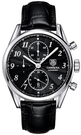 Tag Heuer Carrera Self winding Automatic Black Mens Watch CAS2110.FC6266 