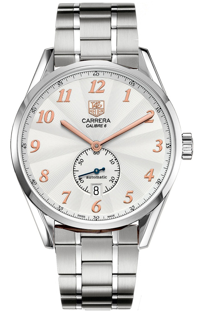 Tag Heuer Carrera Self winding Automatic Silver Mens Watch WAS2112-BA0732 