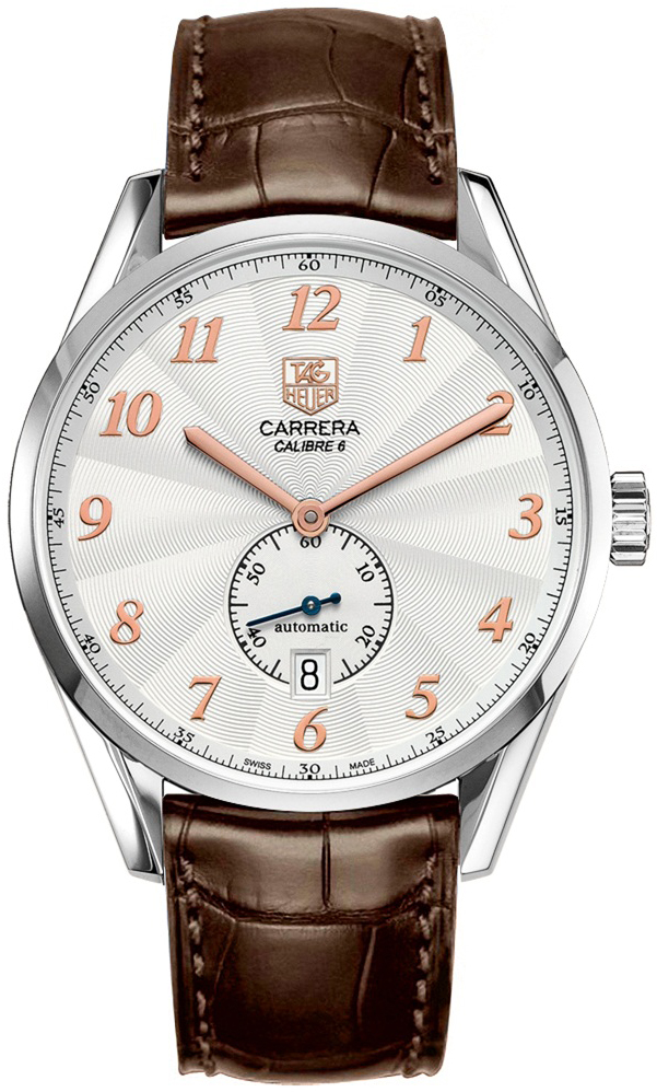 Tag Heuer Carrera Self winding Automatic Silver Mens Watch WAS2112.FC6181 