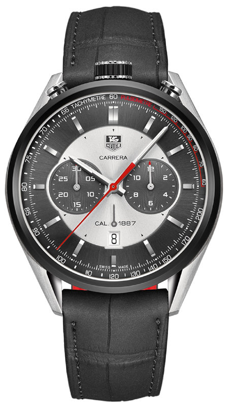 Tag Heuer Carrera Self winding Automatic Silver Grey Mens Watch CAR2C11.FC6327 