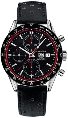 Tag Heuer Carrera Self winding Automatic Black Mens Watch CV201Z-FC6233 