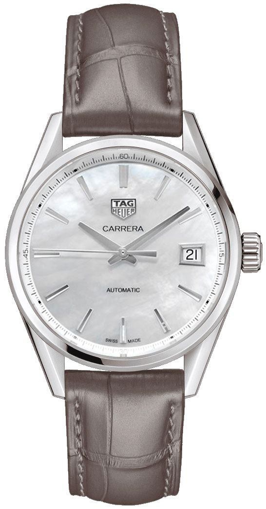 TAG Heuer Carrera Caliber 5 Women's Leather Watch WBK2311.FC8258 