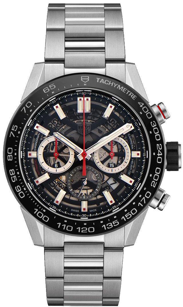 Tag Heuer Carrera Self winding Automatic Black Mens Watch CBG2A10.BA0654 