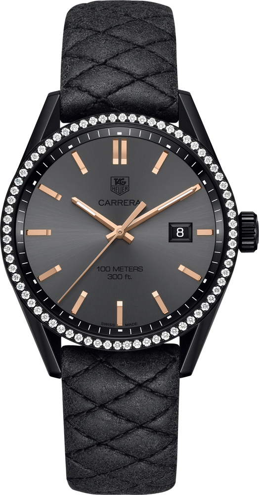 Tag Heuer Carrera Battery Operated Quartz Grey Watch WAR101B-FC6367 