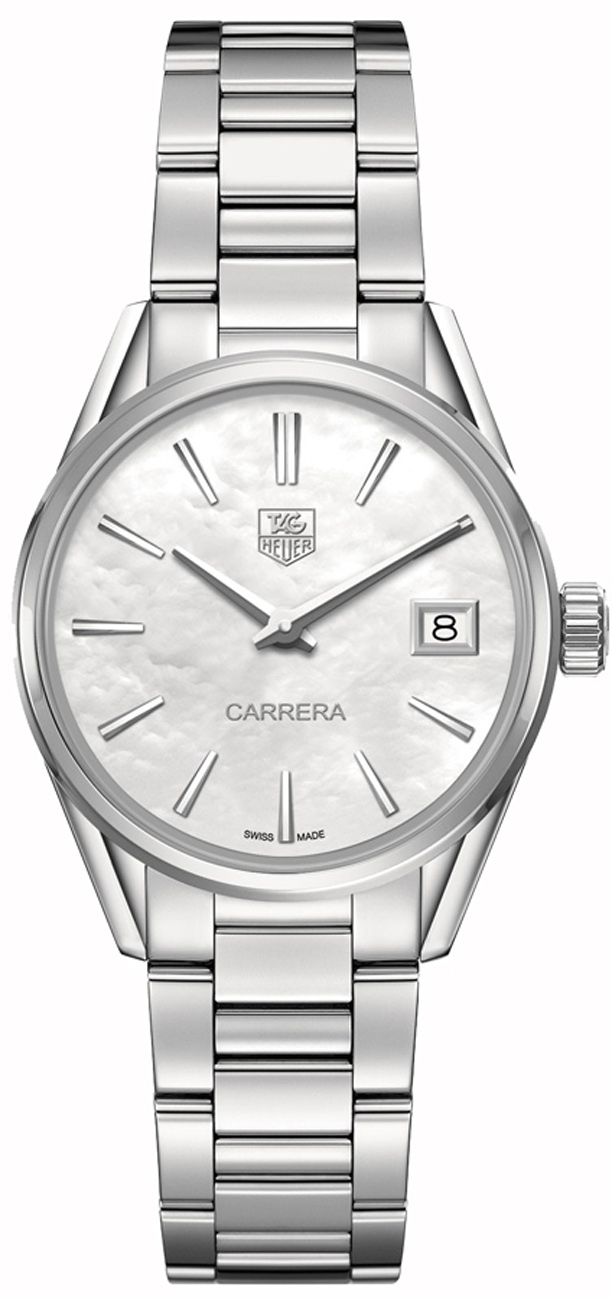 Tag Heuer Carrera Battery Operated Quartz White Ladies Watch WAR1311.BA0773 