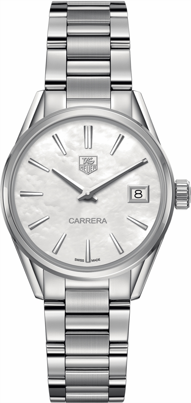 Tag Heuer Carrera Battery Operated Quartz White Ladies Watch WAR1311.BA0778 