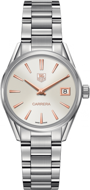 Tag Heuer Carrera Battery Operated Quartz Silver Ladies Watch WAR1312.BA0778 