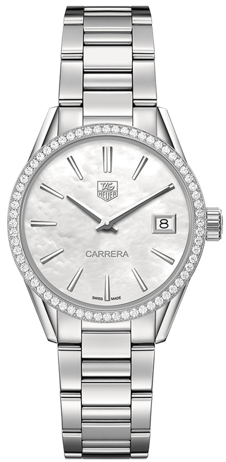 Tag Heuer Carrera Battery Operated Quartz White Ladies Watch WAR1315.BA0773 