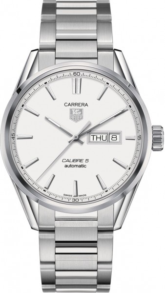 Tag Heuer Carrera Self winding Automatic Silver Mens Watch WAR201B.BA0723 