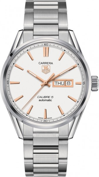 Tag Heuer Carrera Self winding Automatic Silver Mens Watch WAR201D.BA0723 