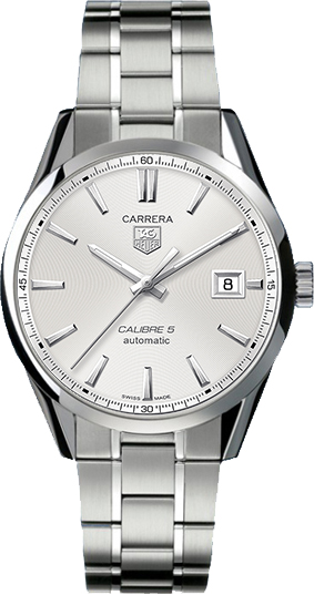 Tag Heuer Carrera Self winding Automatic Silver Mens Watch WAR211B-BA0787 