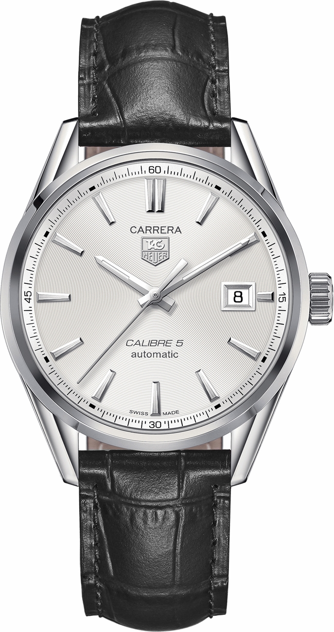 Tag Heuer Carrera Self winding Automatic Silver Mens Watch WAR211B-FC6180 