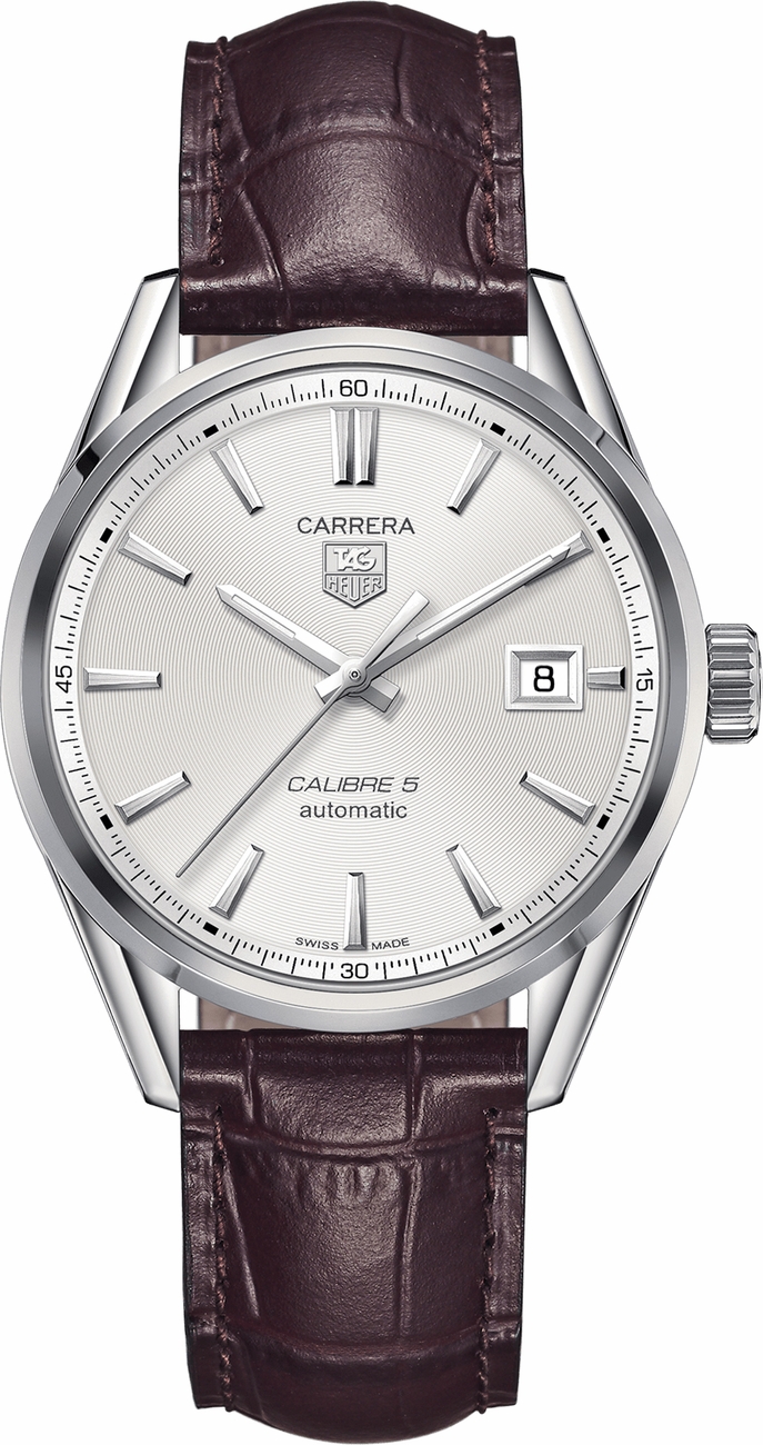 Tag Heuer Carrera Self winding Automatic Silver Mens Watch WAR211B.FC6181 