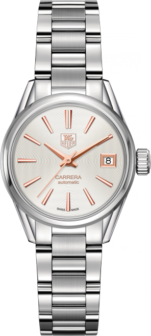Tag Heuer Carrera Self winding Automatic Silver Ladies Watch WAR2412.BA0776 