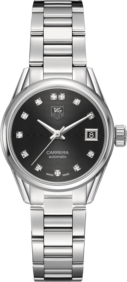 Tag Heuer Carrera Self winding Automatic Black Ladies Watch WAR2413.BA0770 