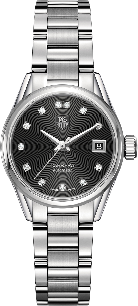 Tag Heuer Carrera Self winding Automatic Black Ladies Watch WAR2413.BA0776 