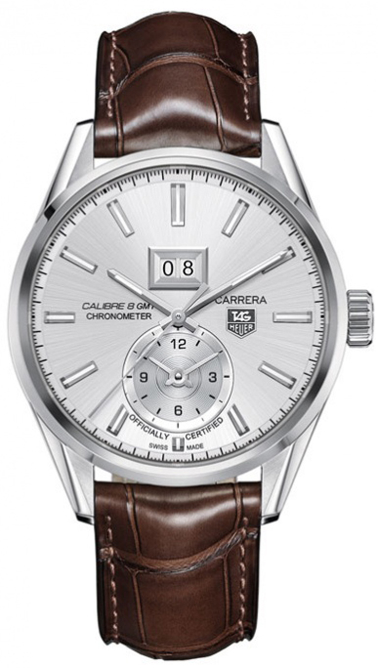 Tag Heuer Carrera Self winding Automatic Silver Mens Watch WAR5011.FC6291 