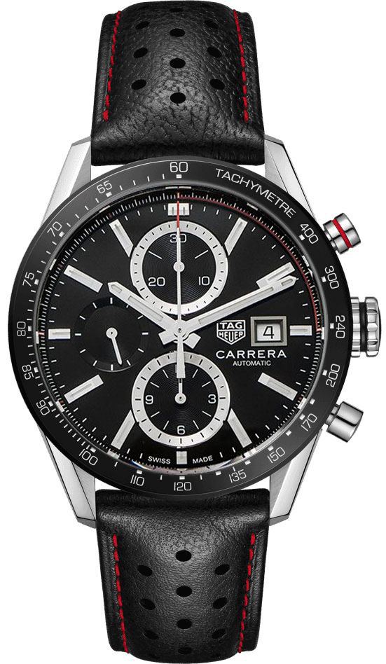 Tag Heuer Carrera Self winding Automatic Black Mens Watch CBM2110.FC6454 