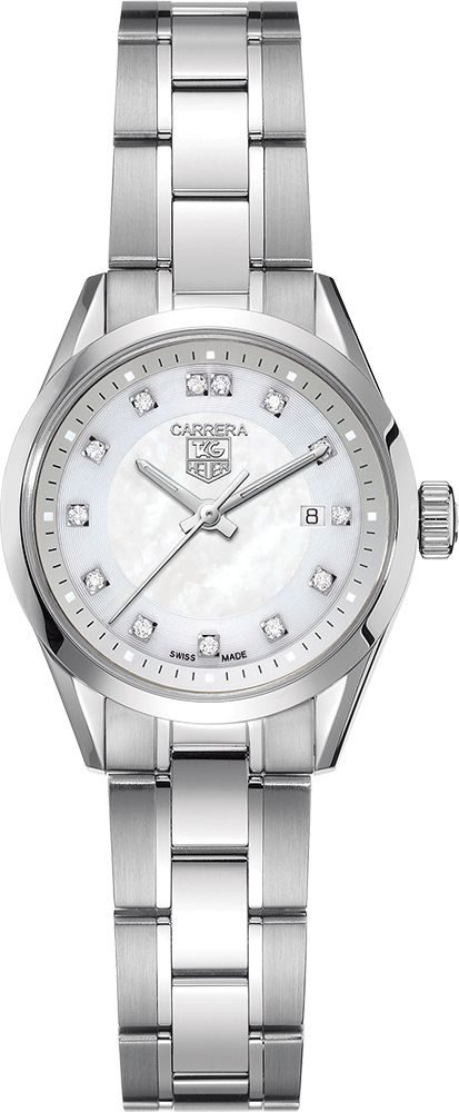 Tag Heuer Carrera Watches Ladies Pearl White Battery Operated Quartz WV1411.BA0793 Watch 