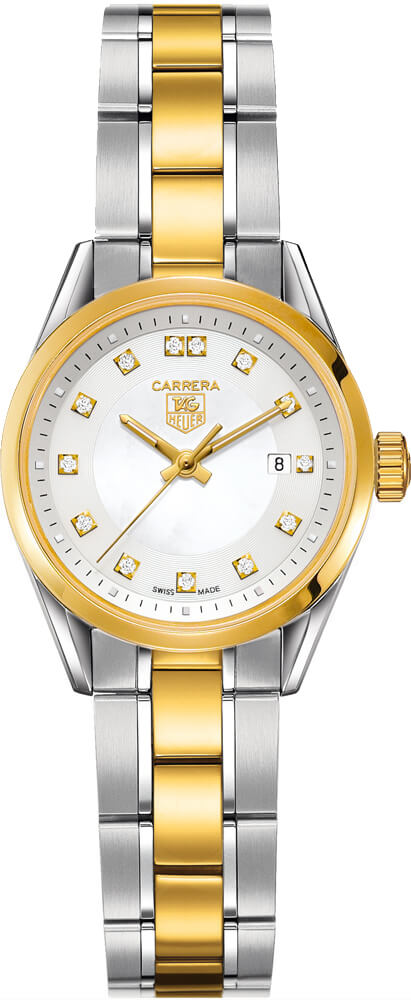 Tag Heuer Carrera Watches Ladies Pearl White Battery Operated Quartz WV1450.BD0797 Watch 
