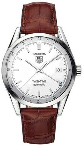 Tag Heuer Carrera Twin-Time 39mm Men's Watch WV2116.FC6181 