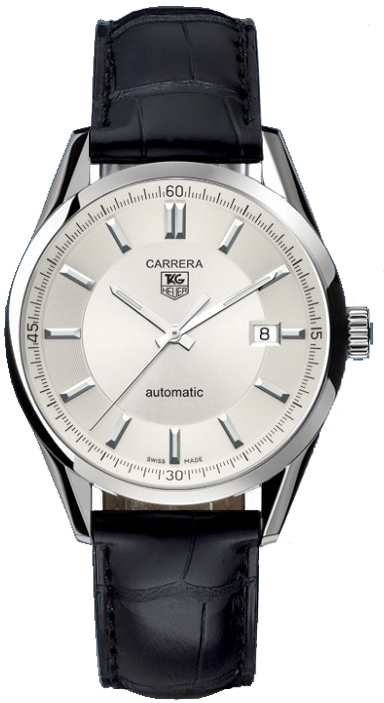 Tag Heuer Carrera Self winding Automatic Silver Mens Watch WV211A-FC6180 