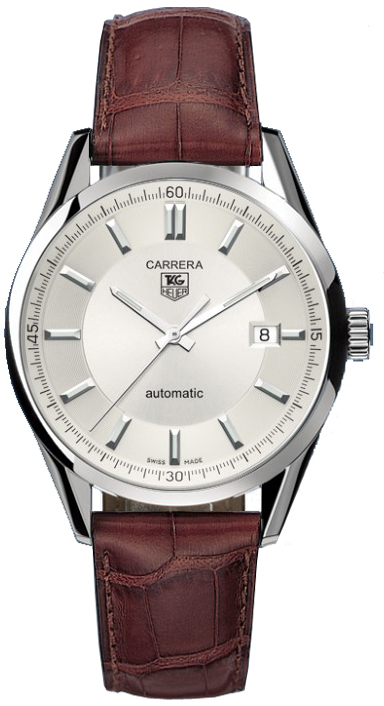 Tag Heuer Carrera Self winding Automatic Silver Mens Watch WV211A-FC6181 