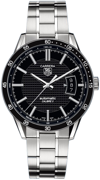 Tag Heuer Carrera Self winding Automatic Black Mens Watch WV211M.BA0787 