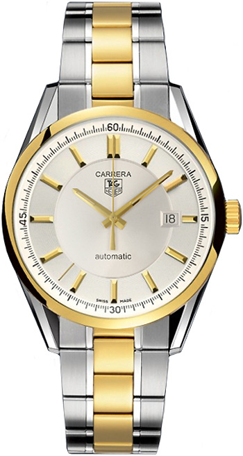 Tag Heuer Carrera Self winding Automatic Silver Mens Watch WV215A.BD0788 