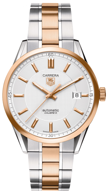Tag Heuer Carrera Self winding Automatic Silver Mens Watch WV215E.BD0735 