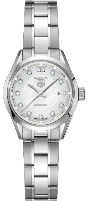 Tag Heuer Carrera Watches  Pearl White 
Self winding Automatic WV2411-BA0793 Watch 