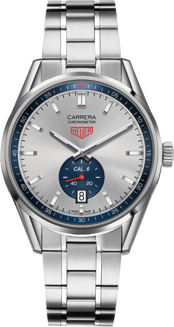 Tag Heuer Carrera Self winding Automatic Chronometer Silver Watch WV5111-BA0787 