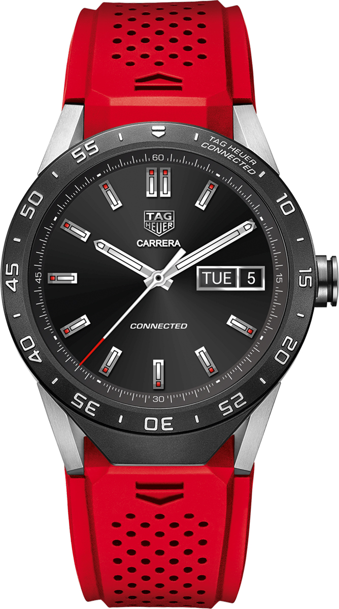 Tag Heuer Connected Watches Battery Operated Quartz Digital Mens Watch SAR8A80-FT6057 