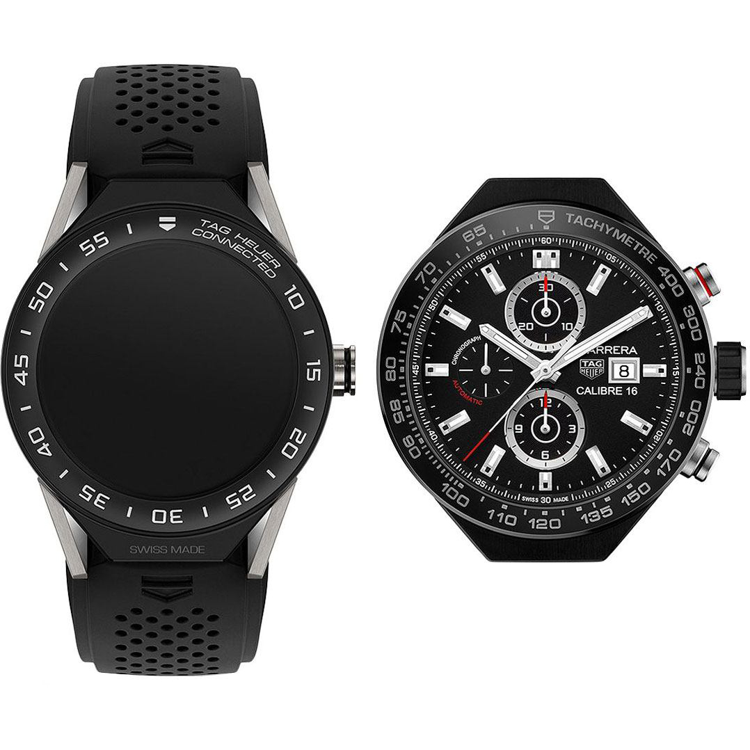 Tag Heuer Connected Watches Battery Operated Quartz Black Mens Watch SBF8A8001-11EB0128 