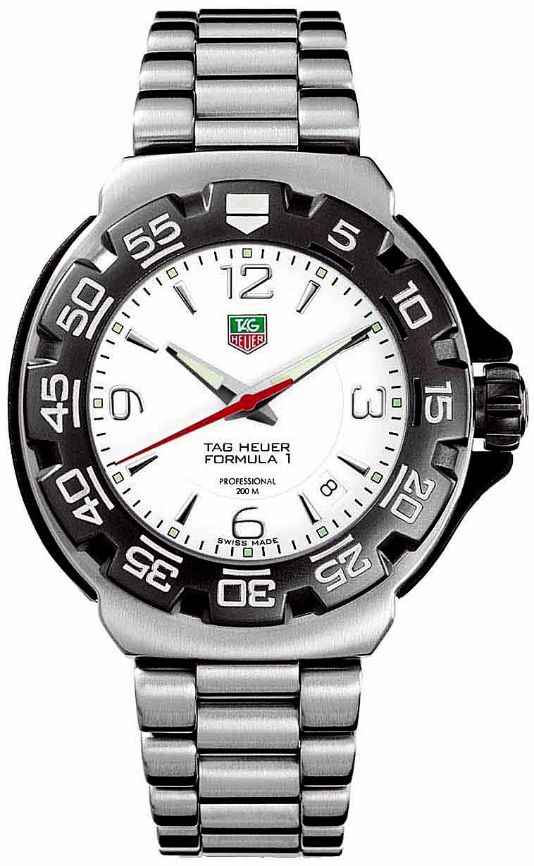 Tag Heuer Formula 1 Battery Operated Quartz White Watch WAC1111-BA0850 