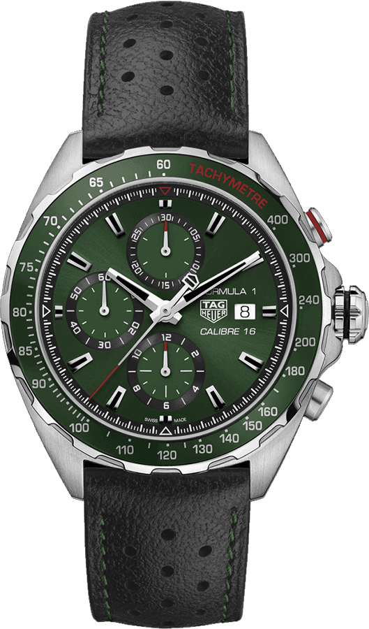 Tag Heuer Formula 1 Self winding Automatic Green Mens Watch CAZ2016.FC6473 