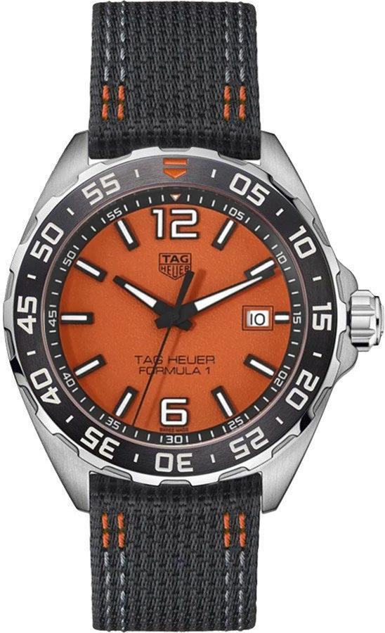 Tag Heuer Formula 1 Orange Dial Quartz Men's Watch WAZ101A.FC8305 