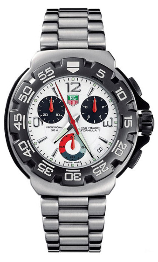 Tag Heuer Formula 1 White Dial Men's Watch CAC1111.BA0850 