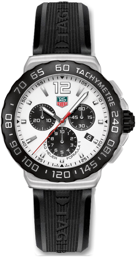 Tag Heuer Formula 1 Battery Operated Quartz White Mens Watch CAU1111-FT6024 
