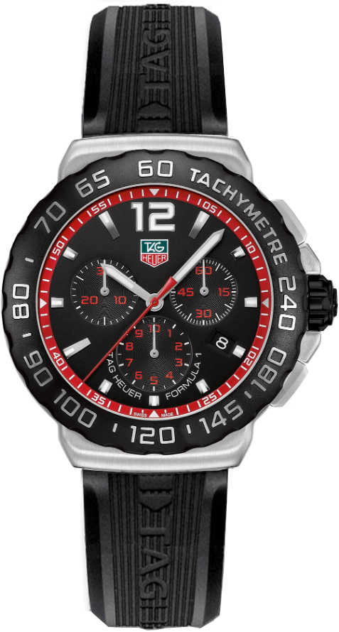 Tag Heuer Formula 1 Battery Operated Quartz Black Watch CAU1116-FT6024 