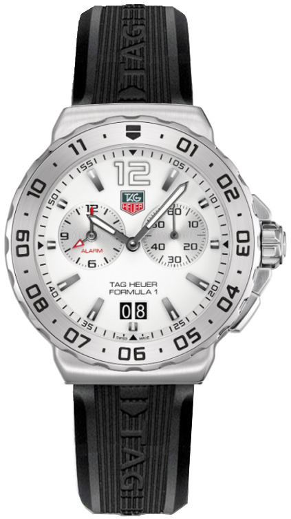 Tag Heuer Formula 1 Battery Operated Quartz White Watch WAU111B-FT6024 