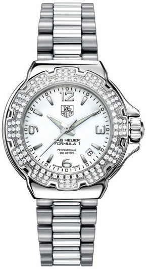 Tag Heuer Formula 1 Battery Operated Quartz White Ladies Watch WAC1215-BA0852 