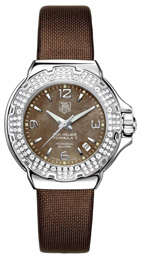 Tag Heuer Formula 1 Battery Operated Quartz Brown Ladies Watch WAC1217-FC6221 