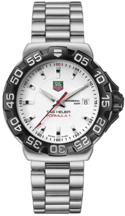 Tag Heuer Formula 1 Battery Operated Quartz White Mens Watch WAH1111.BA0850 