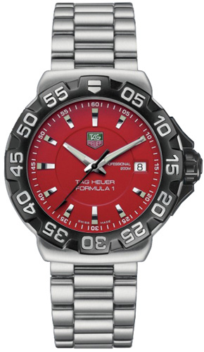 Tag Heuer Formula 1 Battery Operated Quartz Red Watch WAH1112-BA0850 