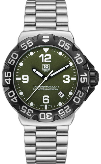 Tag Heuer Formula 1 Battery Operated Quartz Green Watch WAH1113-BA0858 